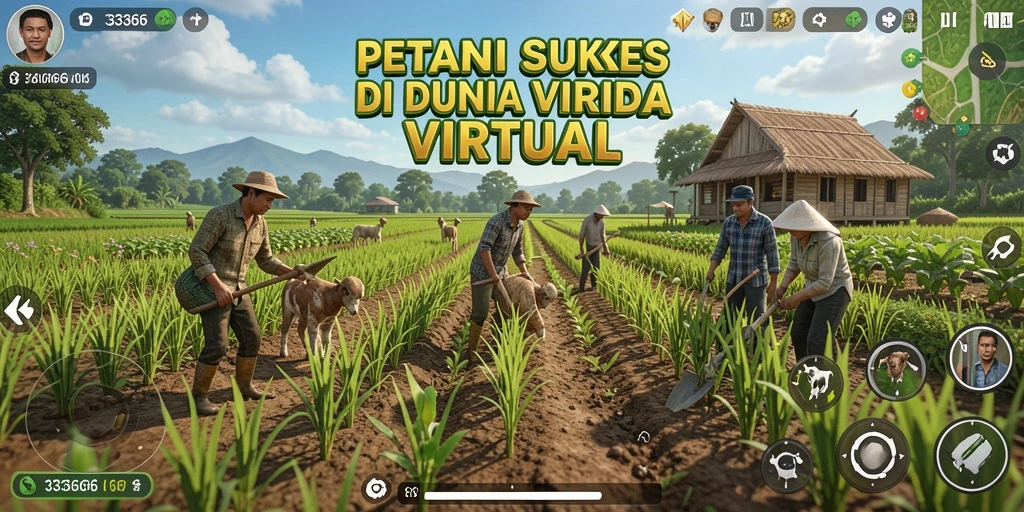 Gameplay seru bertani di dalam 333666 yang imersif.