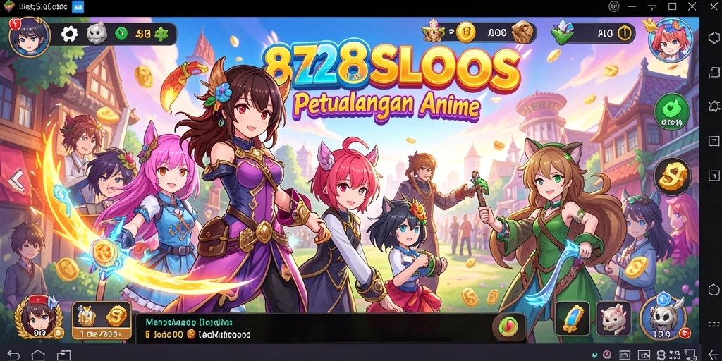 Tangkapan layar menunjukkan gameplay menakjubkan dari 8728SLOTS.