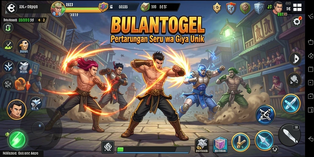 Tampilan gameplay mendebarkan dan penuh aksi di BULANTOGEL.