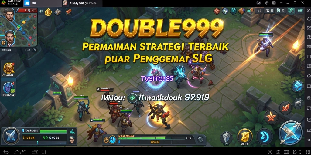 Tampilan gameplay mendalam dari DOUBLE999 menunjukkan strategi dan kolaborasi yang diperlukan.