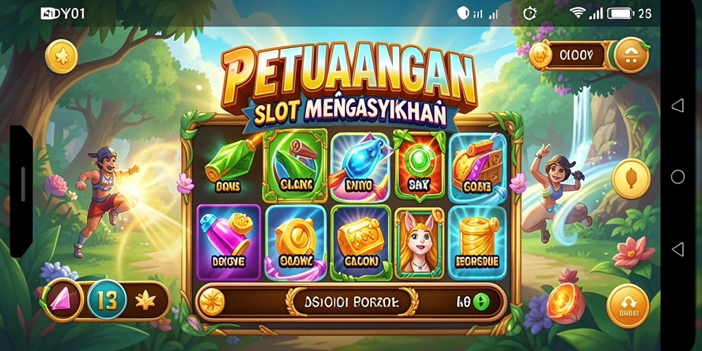 Screenshot utama DY01 menampilkan gameplay Slot yang mendebarkan.