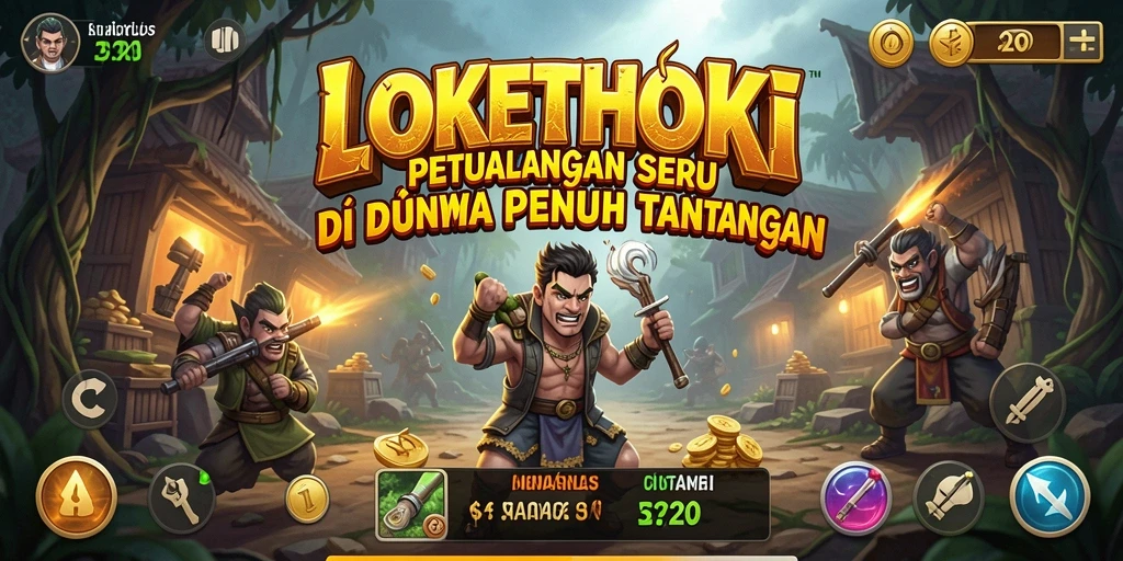 Tangkapan layar gameplay LOKETHOKI yang menampilkan dunia petualangan yang memukau.