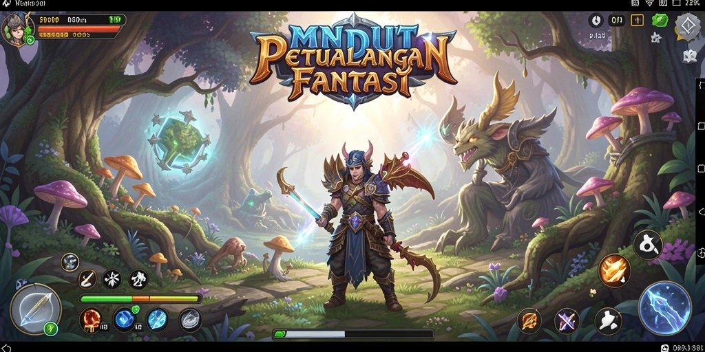 Screenshot MNDUIT menampilkan aksi seru dalam petualangan RPG yang mendebarkan.