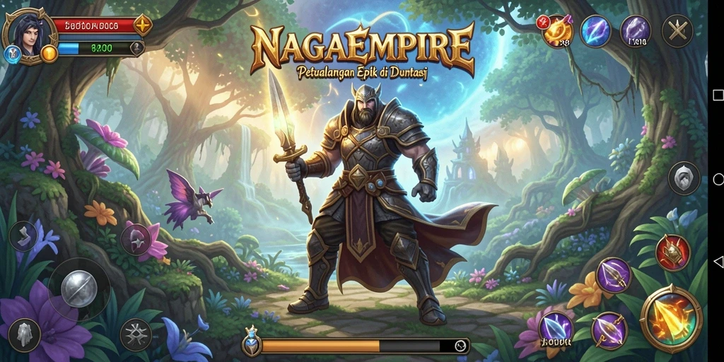 Tampilan screenshot NAGAEMPIRE yang menampilkan petualangan mendebarkan.