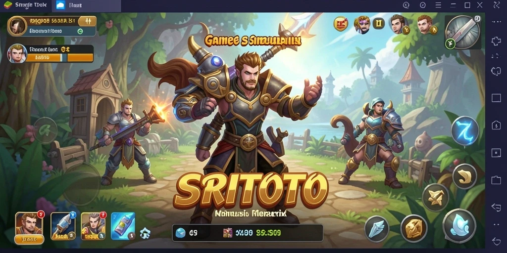 Tangkapan layar utama dari gameplay simulator SRITOTO yang memikat.