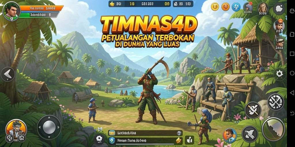 Tampilan menarik gameplay Open World TIMNAS4D yang penuh petualangan.