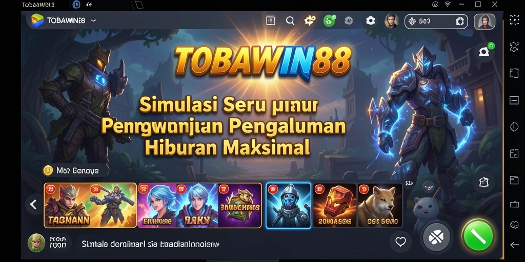 Tampilan gameplay TOBAWIN88 yang seru dan interaktif.